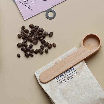 Birch Wood Coffee Scoop And Clip, 2 of 4