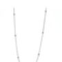 Sterling Silver Beaded Necklace Satellite Chain, thumbnail 7 of 8