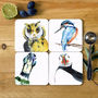 Inky Feathered Friends Collection Coasters, thumbnail 1 of 11