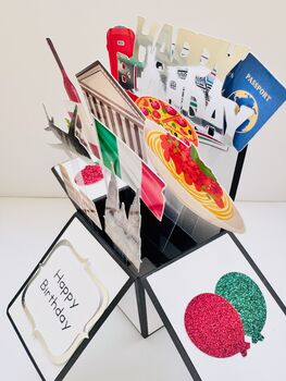 Rome Themed 3D Birthday Card, 6 of 7