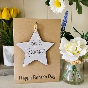 Personalised Grampy Grampie Father's Day Card Keepsake, 5 of 5