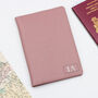Luxury Leather Initialed Patch Travel Document Holder, thumbnail 1 of 7