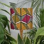 Pink And Yellow Geometric African Print Lampshade, thumbnail 1 of 7
