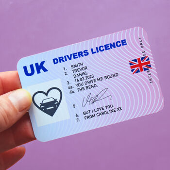 Personalised Driving Licence Wallet Insert, 4 of 5