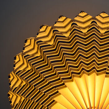 Printed Pattern Origami Diamond Lampshade, 3 of 6