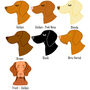Vizsla Personalised Illustrated Dog ID Name Tag, thumbnail 2 of 11