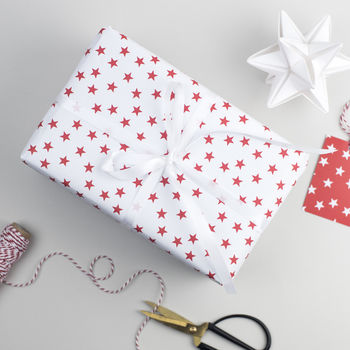 Red Star Christmas Wrapping Paper, 5 of 5