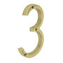 Brass Bee Premium House Numbers In Brass Five Inch, thumbnail 5 of 11