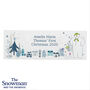 Personalised The Snowman And The Snowdog Wooden Mantel Decoration, thumbnail 6 of 6