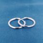 Silver 12mm Minimalistic Hoop Earrings, thumbnail 3 of 7