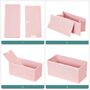Set Of Six Pink Foldable Fabric Storage Boxes, thumbnail 7 of 7