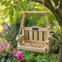 Personalised Wooden Garden Swing Bird Feeder, thumbnail 3 of 3