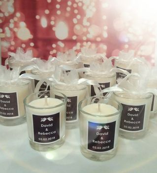 Personalised Name Wedding Favour Candles, 2 of 11