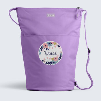 Personalised Flourish Design Kids Swim Bag, 4 of 10