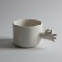 'OK' Gesture Handmade Porcelain Cup, thumbnail 2 of 4