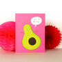 Mini Avocado Hello Mumma Card, thumbnail 3 of 4