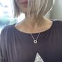 Personalised Silver Washer Talisman Necklace, thumbnail 2 of 7