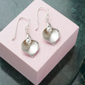 Calla Lily Earrings, 2 of 9