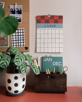 *Pre Order* 2026 Illustrated Patterned Wall Calendar, 8 of 12