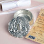 From Little Acorns' Pewter Christening Box Personalised, thumbnail 1 of 9