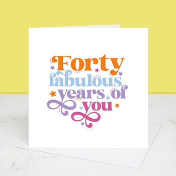 70 Years Of Fabulous You 70th Birthday Card, 5 of 7