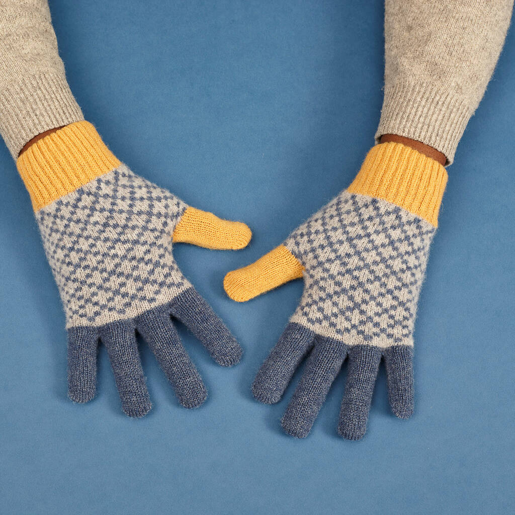 Men's Lambswool Gloves And Fingerless Mitts, 1 of 9