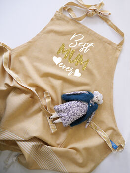 Personalised Natural Cotton Kitchen Apron, 7 of 11