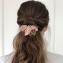 Blush And Rose Gold Bridesmaid Flower Girl Hair Clip, thumbnail 1 of 10