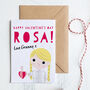 Personalised Kids Valentine's Portrait Card, thumbnail 2 of 6