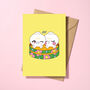 Cute Dumplings Love Greeting Card, thumbnail 1 of 3