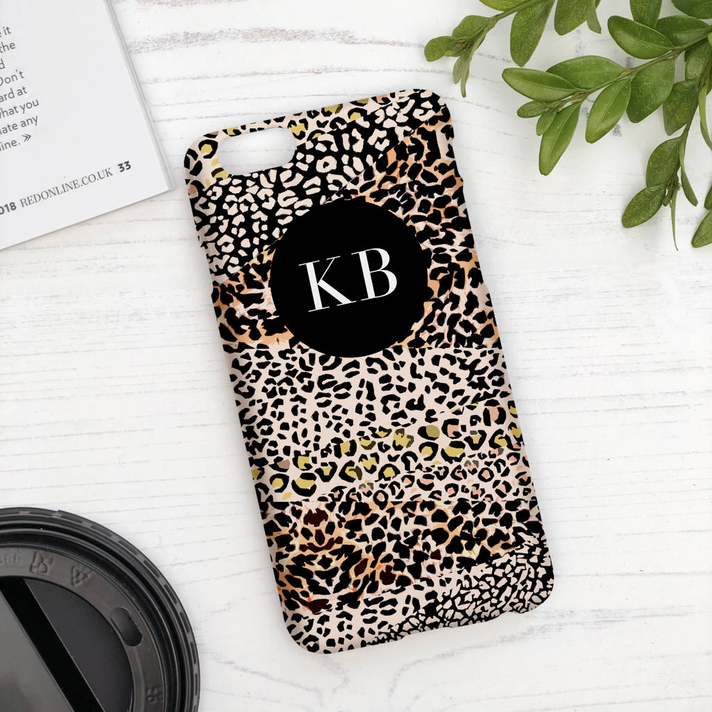 leopard print phone bag