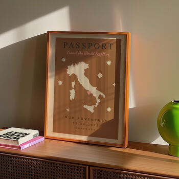 Map Personalised Wall Art, 4 of 4