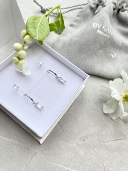 Earrings Set With Studs And Hoops, 3 of 7