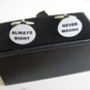 'Always Right, Never Wrong' Cufflinks, thumbnail 4 of 4