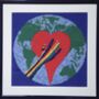 'All Our Hearts Beat As One’ Needlepoint Canvas Kit, thumbnail 4 of 9