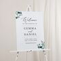 Blue Eucalyptus Personalised Wedding Welcome Sign, thumbnail 2 of 4