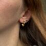 Gold Vermeil Organic Hoops, thumbnail 3 of 4