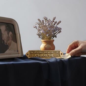 Solid Brass Custom Family Door Plaque, 6 of 9