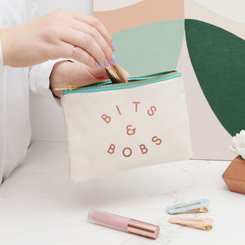 'Bits And Bobs' Little Pouch Makeup Bag, 2 of 5