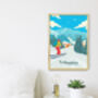 La Rosière Ski Resort France Travel Poster Art Print, thumbnail 3 of 8