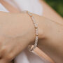 Gold Tone Moonstone Bracelet, thumbnail 1 of 5