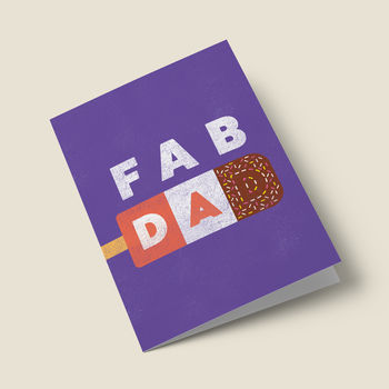 'Fab Dad' Fathers Day Card, 3 of 4