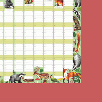 2026 Woodland Animals Wall Calendar And Year Planner, 3 of 5