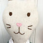 Personalised Linen Rabbit Soft Toy, thumbnail 3 of 4