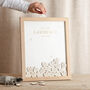 Scattered Hearts Foiled Wedding Drop Top Frame Guest Book, thumbnail 1 of 5