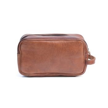 Max Leather Wash Bag, 4 of 12
