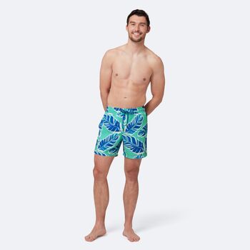 Father And Son Banana Leaf Print Matching Swim Shorts, 3 of 8