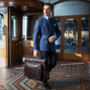 Personalised Large Leather Suit Carrier 'Rovello', thumbnail 2 of 12