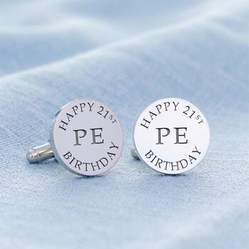 Personalised Happy Birthday Cufflinks, 5 of 6