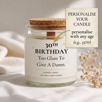Birthday Gifts For Her Personalised Scented Candle, 2 of 7